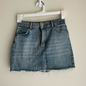 Topshop Moto denim skirt